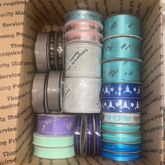 Other - Lot of 26 rolls of craft ribbon plus extra